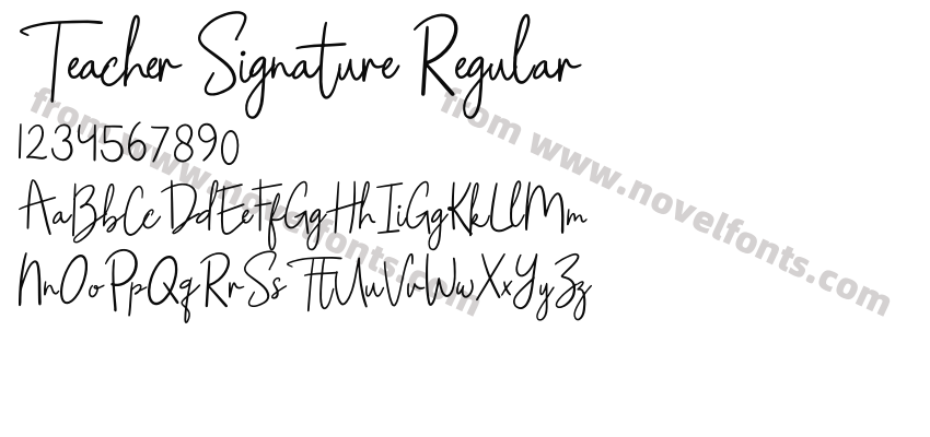 Teacher Signature RegularPreview