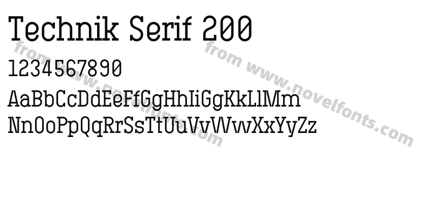 Technik Serif 200Preview