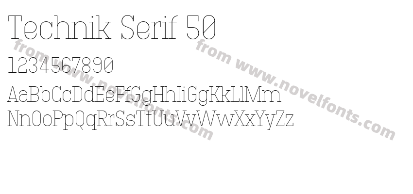 Technik Serif 50Preview