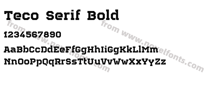 Teco Serif BoldPreview