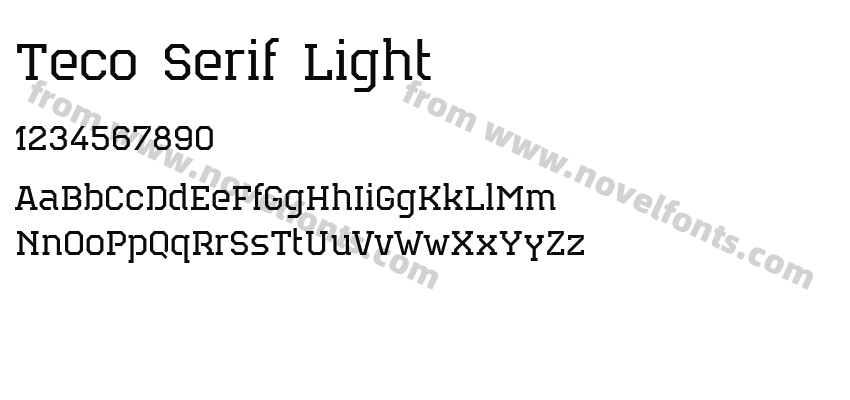 Teco Serif LightPreview