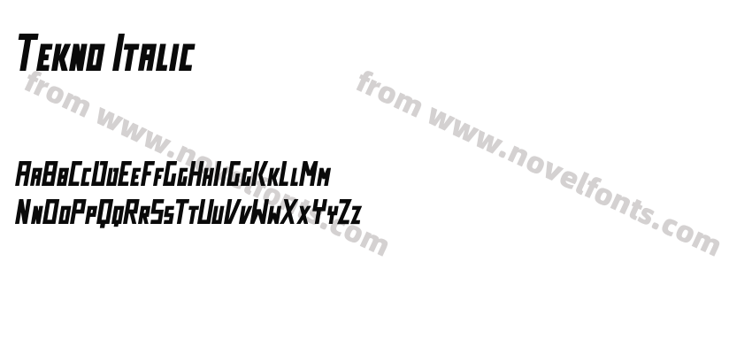 Tekno ItalicPreview