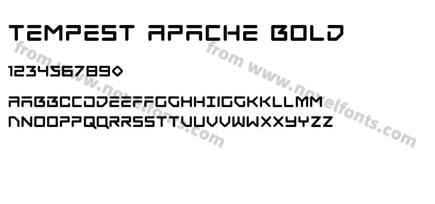 Tempest Apache BoldPreview