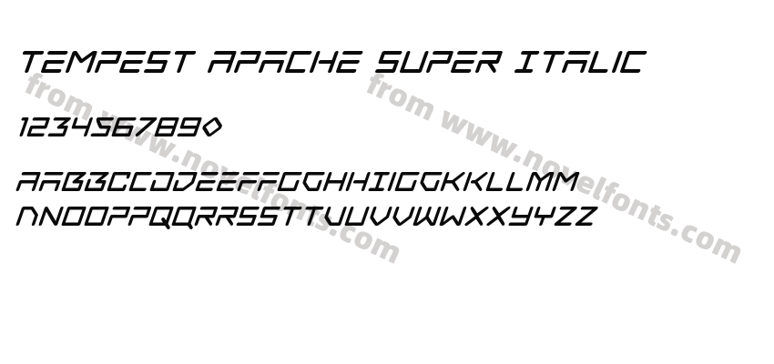 Tempest Apache Super ItalicPreview