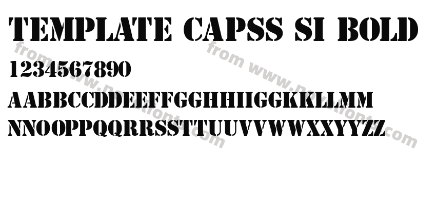 Template CapsS Si BoldPreview