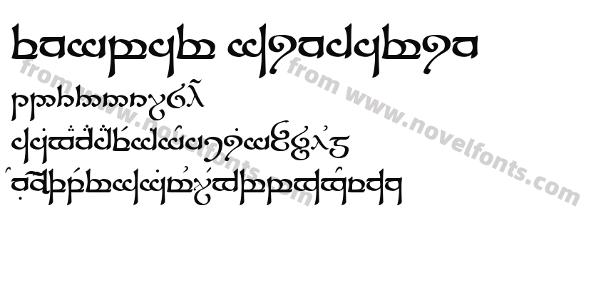Tengwar SindarinPreview