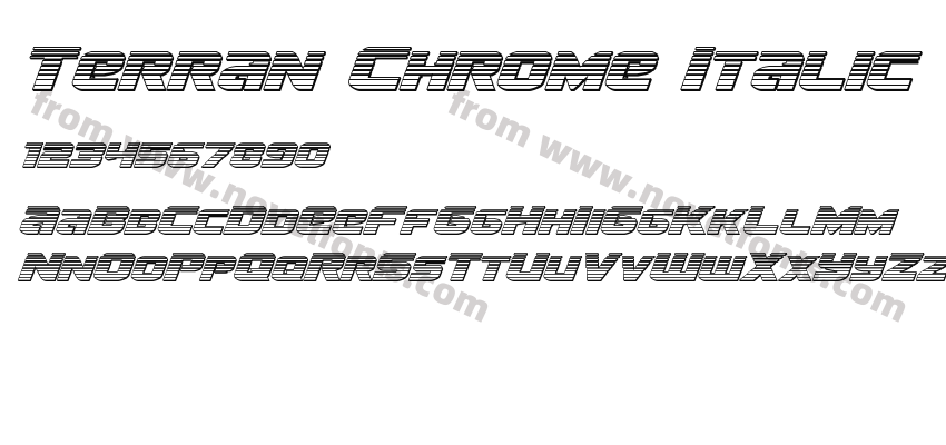 Terran Chrome ItalicPreview