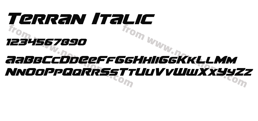 Terran ItalicPreview