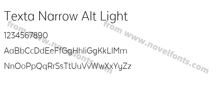 Texta Narrow Alt LightPreview