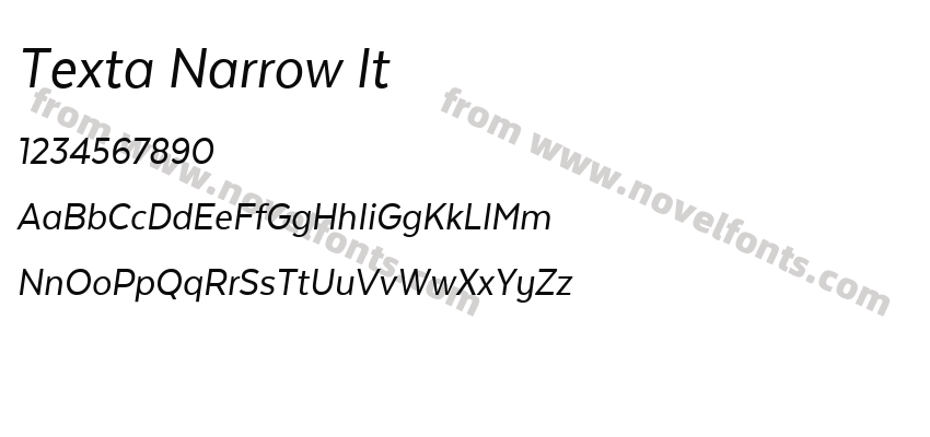 Texta Narrow ItPreview