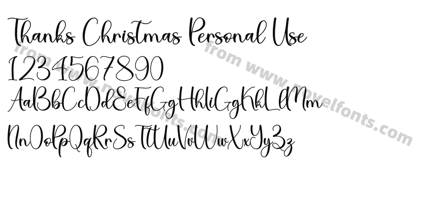 Thanks Christmas Personal UsePreview