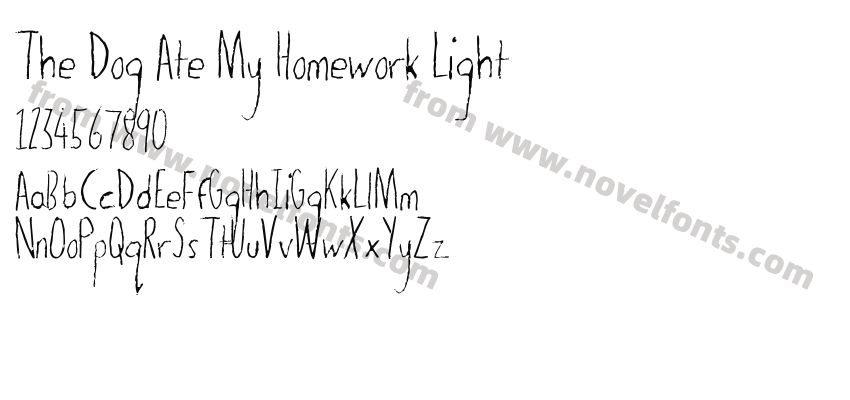 The Dog Ate My Homework LightPreview