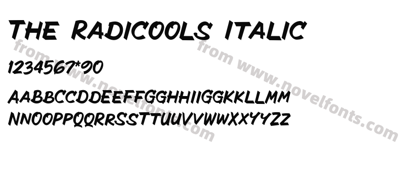 The Radicools ItalicPreview