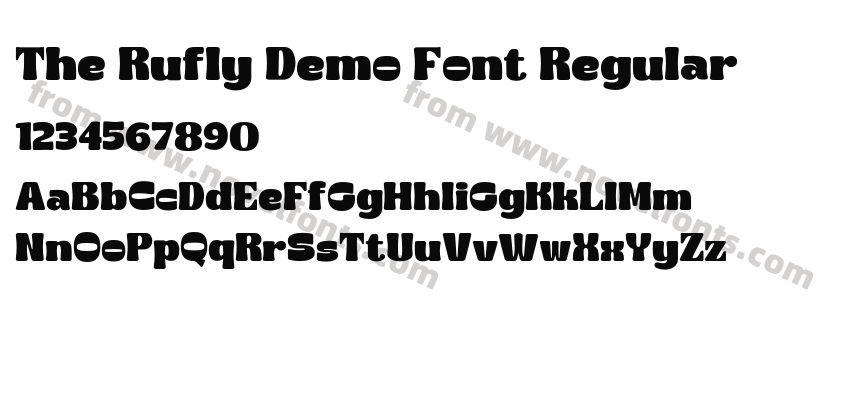 The Rufly Demo Font RegularPreview