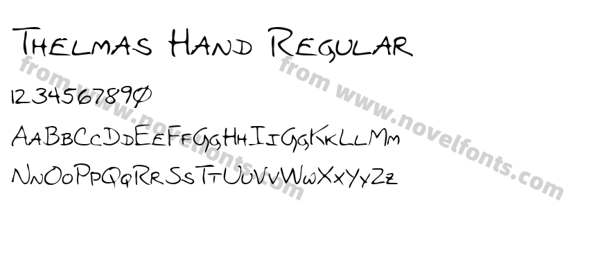 Thelmas Hand RegularPreview