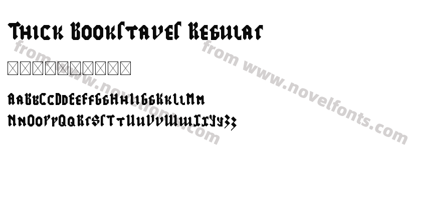 Thick Bookstaves RegularPreview