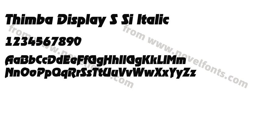 Thimba Display S Si ItalicPreview
