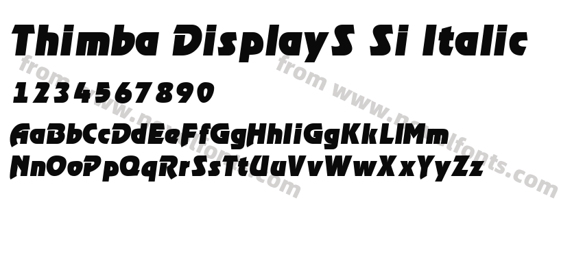 Thimba DisplayS Si ItalicPreview