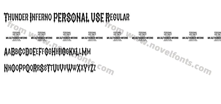 Thunder Inferno PERSONAL USE RegularPreview