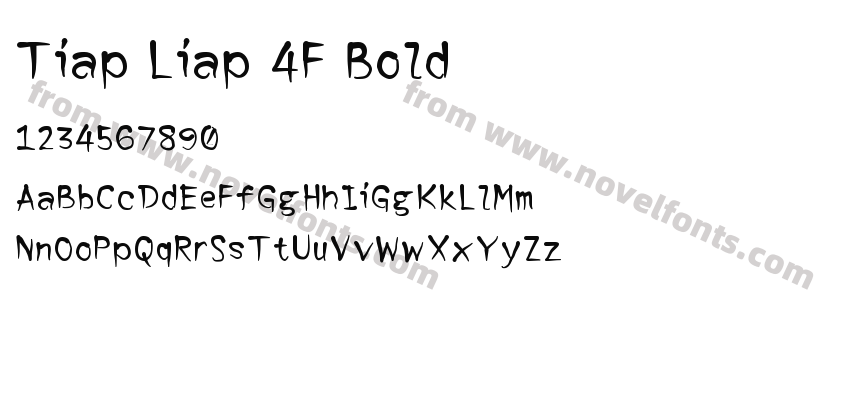 Tiap Liap 4F BoldPreview