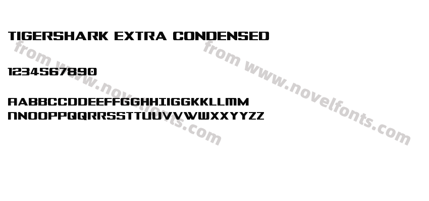 Tigershark Extra CondensedPreview