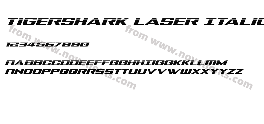 Tigershark Laser ItalicPreview