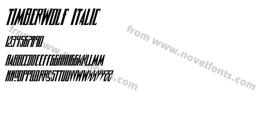 Timberwolf ItalicPreview