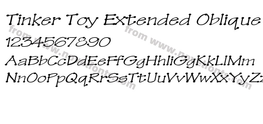 Tinker Toy Extended ObliquePreview