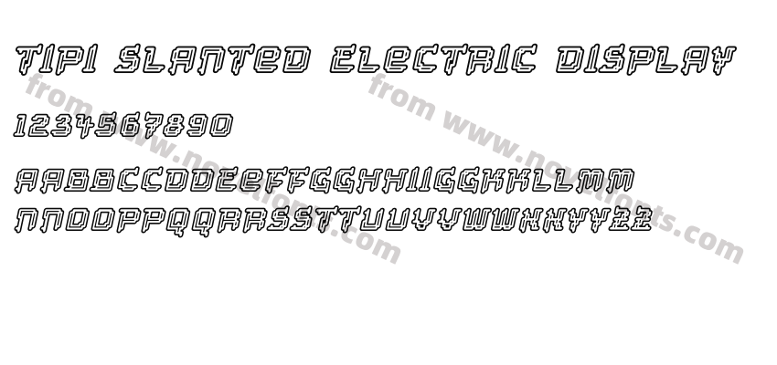 Tipi Slanted Electric DisplayPreview