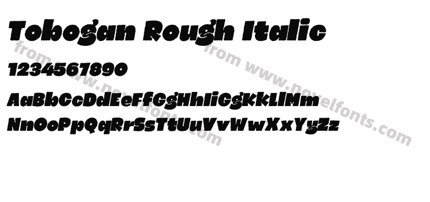 Tobogan Rough ItalicPreview