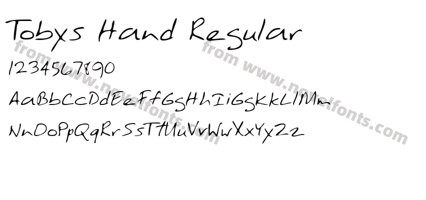 Tobys Hand RegularPreview
