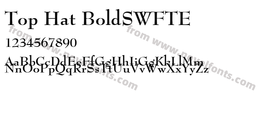 Top Hat BoldSWFTEPreview