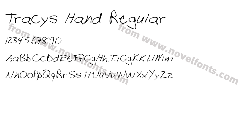 Tracys Hand RegularPreview