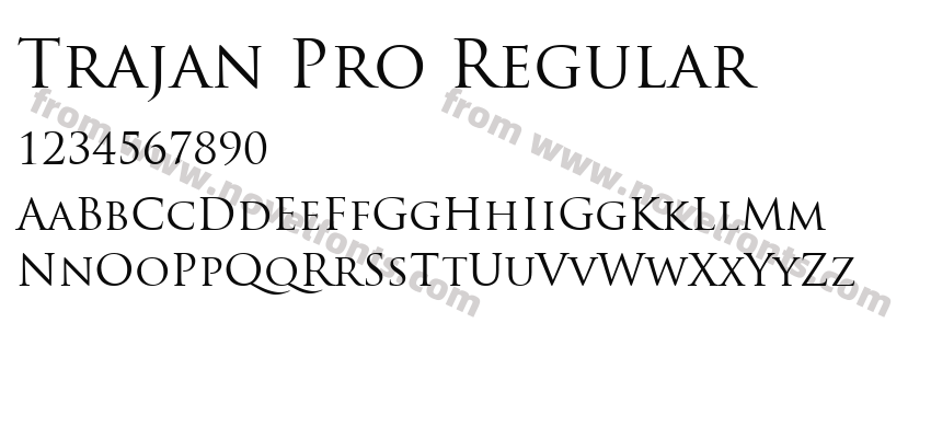 Trajan Pro RegularPreview