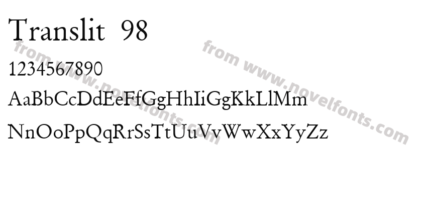 Translit 98Preview