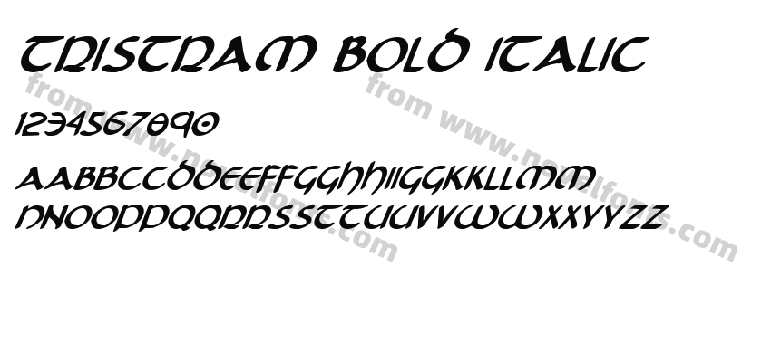 Tristram Bold ItalicPreview