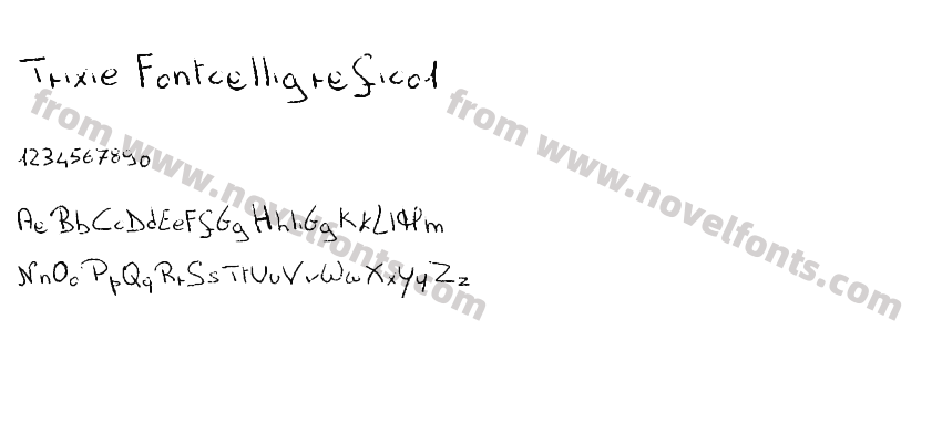 Trixie Fontcalligrafico1Preview
