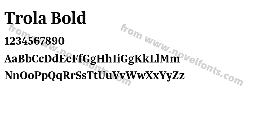 Trola BoldPreview