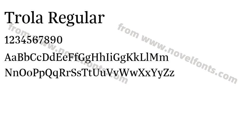 Trola RegularPreview