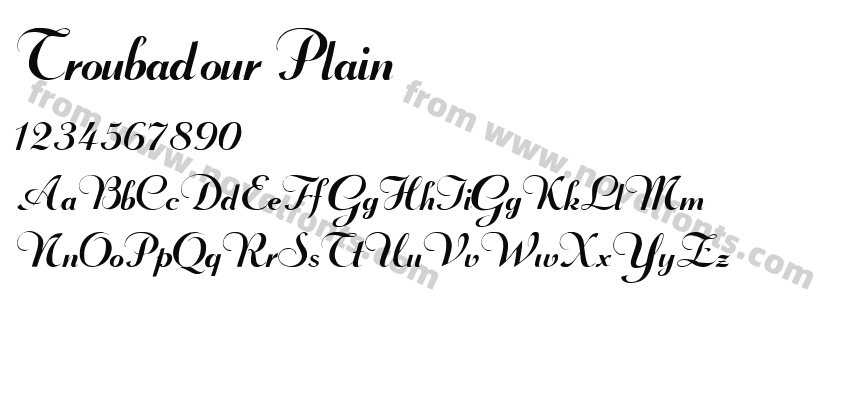 Troubadour PlainPreview