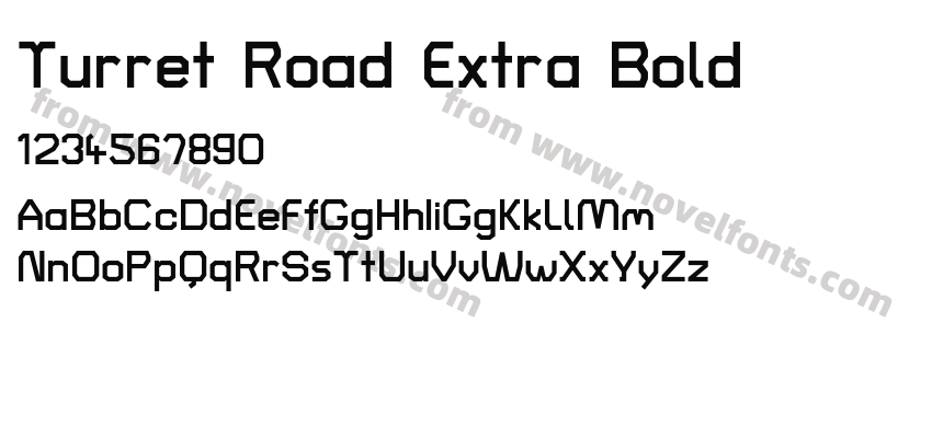 Turret Road Extra BoldPreview