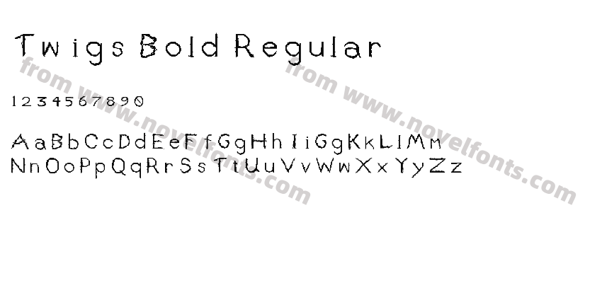 Twigs Bold RegularPreview