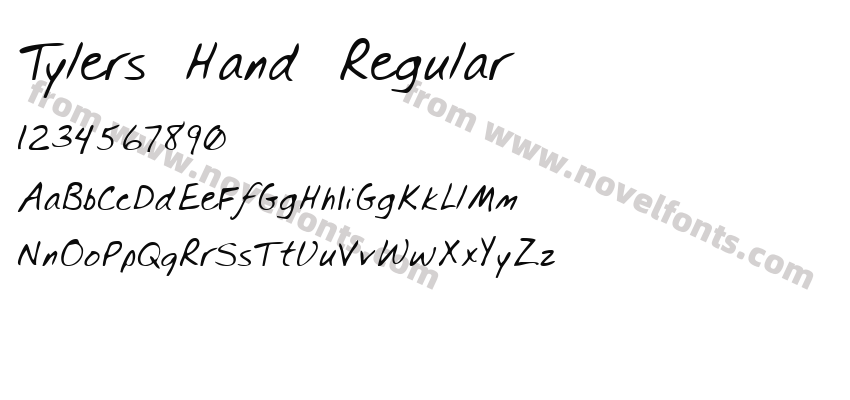 Tylers Hand RegularPreview