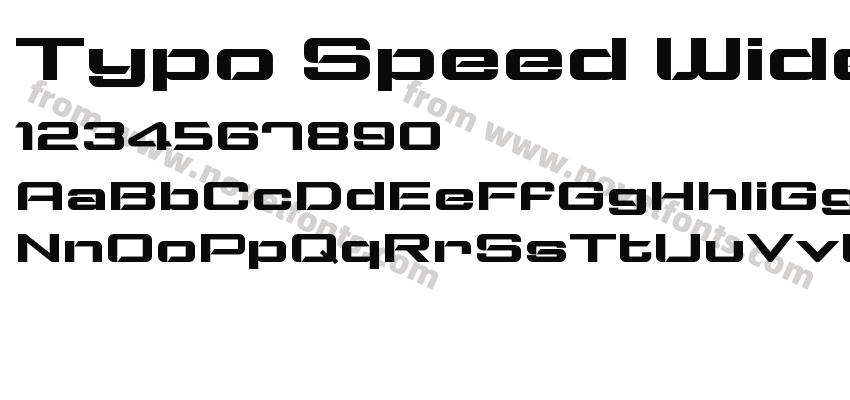 Typo Speed Wide Demo BoldPreview