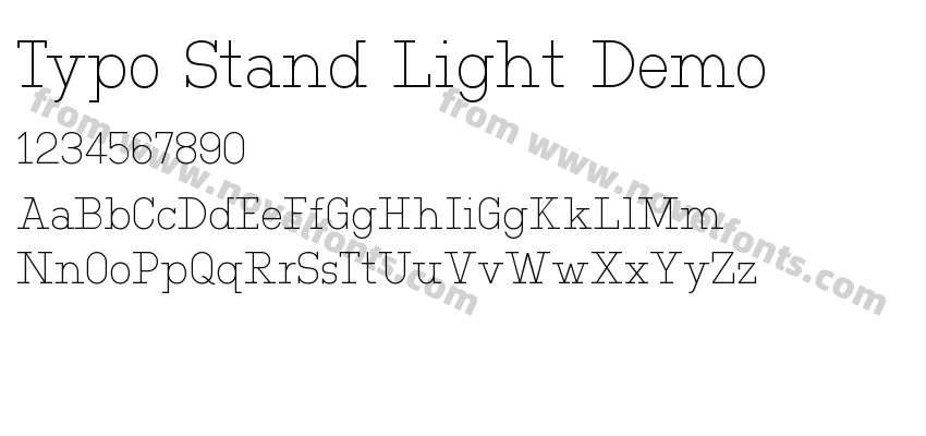 Typo Stand Light DemoPreview
