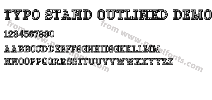 Typo Stand Outlined DemoPreview