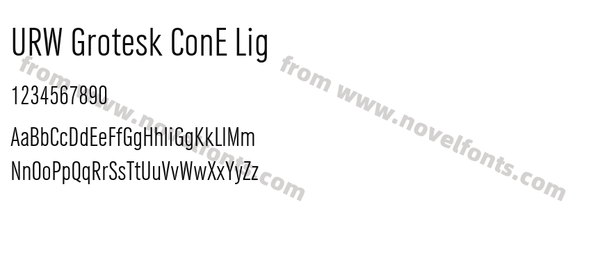 URW Grotesk ConE LigPreview