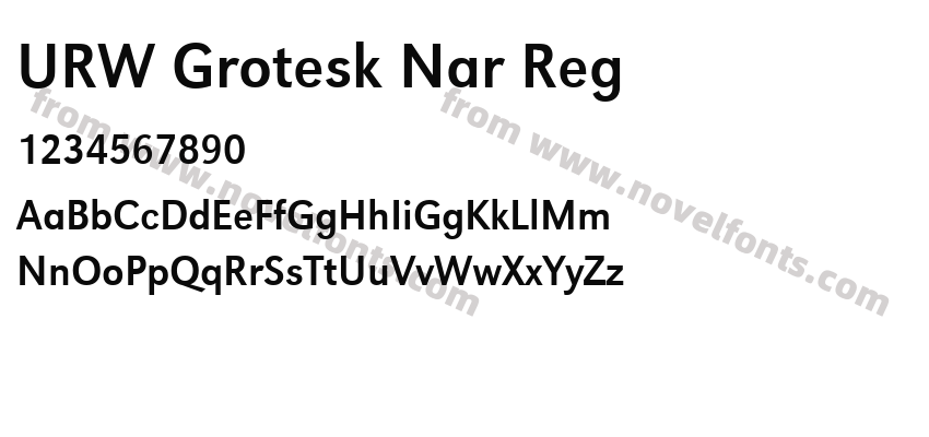 URW Grotesk Nar RegPreview