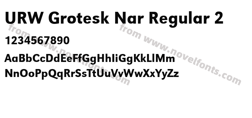 URW Grotesk Nar Regular 2Preview