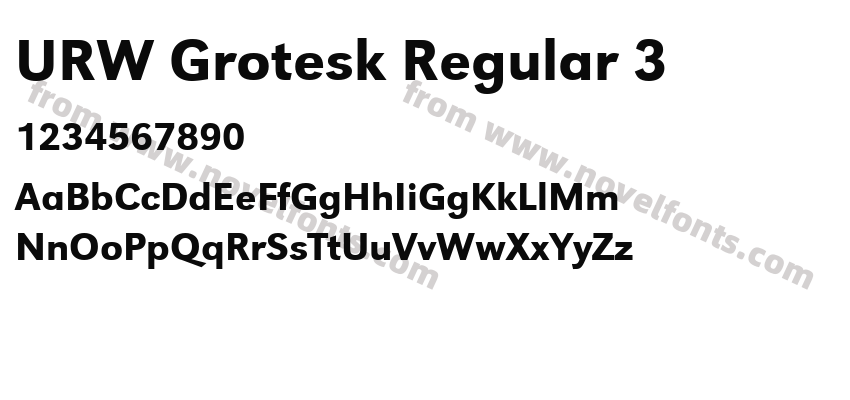 URW Grotesk Regular 3Preview